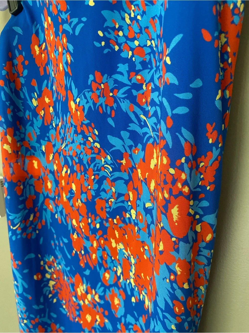 ATLEIN Blue Floral Midi Skirt Size 14